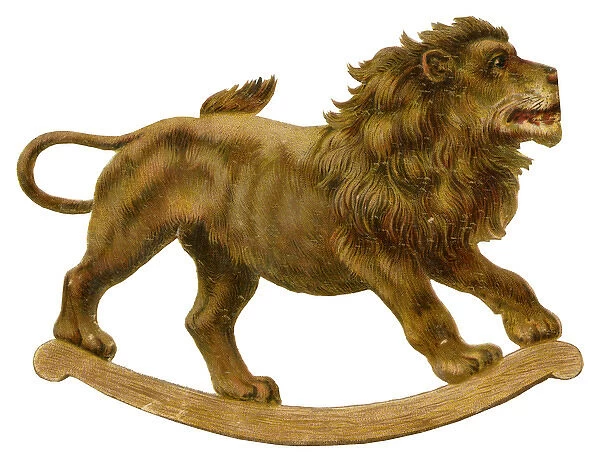 Victorian Scrap - Rocking Lion