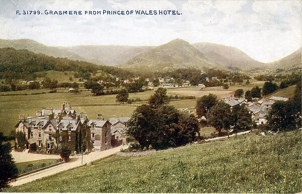 View from Prince of Wales Hotel, Grasmere, Cumbria