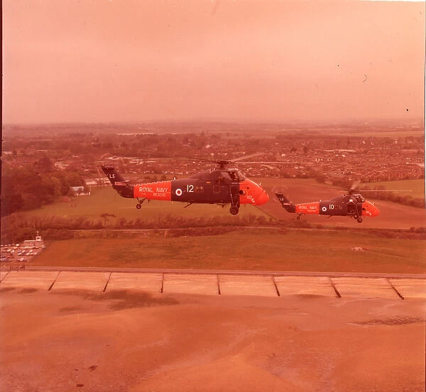 Two Westland Wessex HU5 helicopters, XS491 and XS523, fr?