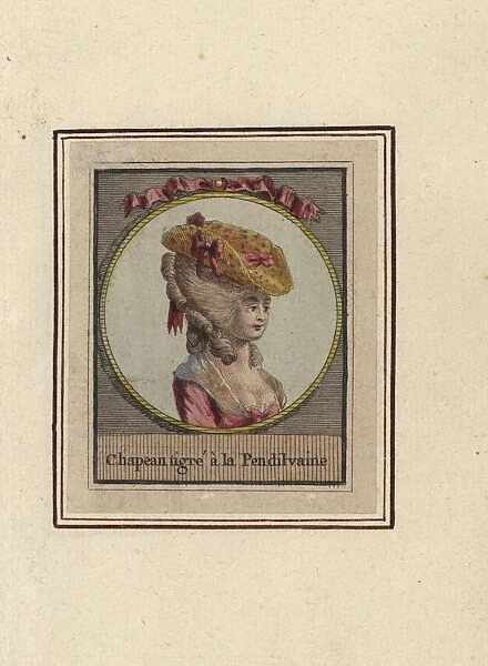 Woman in spotted Pennsylvania hat, 1783