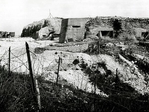 After WW1 - The battlefield at Fort Vaux in Verdun, France