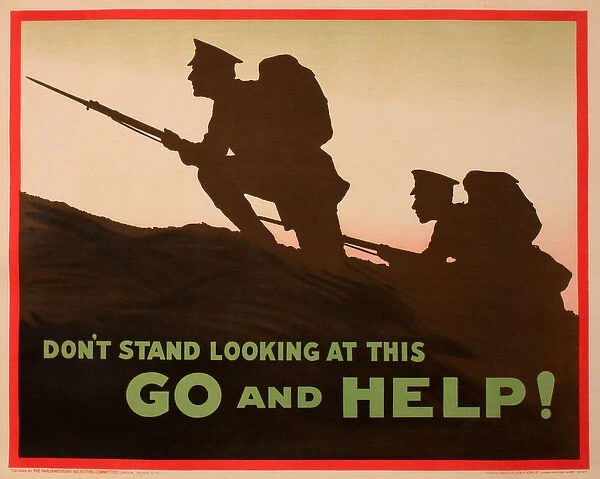WWI Poster, Go and Help