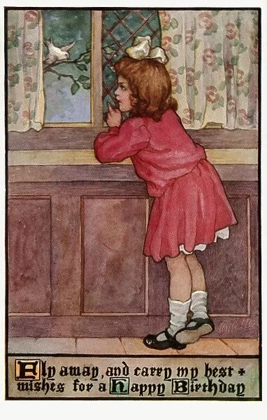 Young girl at a window