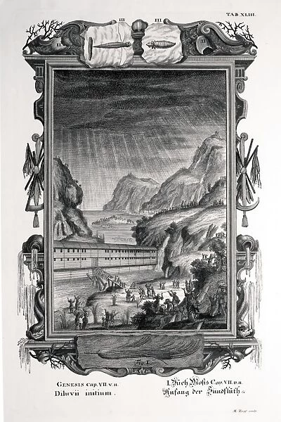 1731 Johann Scheuchzer Noahs Ark Flood