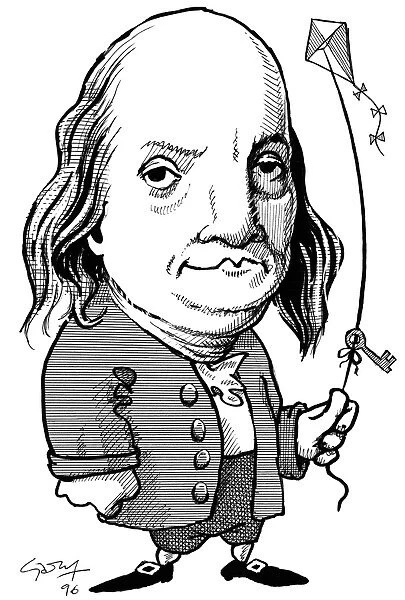 Benjamin Franklin, caricature