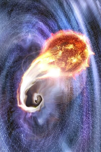 Black hole swallowing a star, artwork C017  /  7672