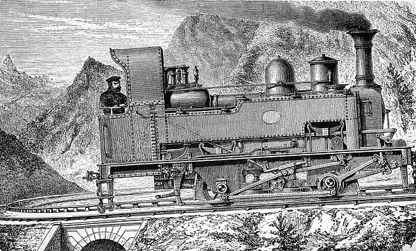 Fell mountain railway system, 1880s C017  /  6911