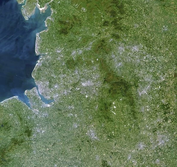 Greater Manchester, satellite image