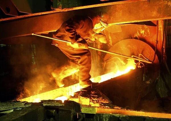 Metalworks foundry worker