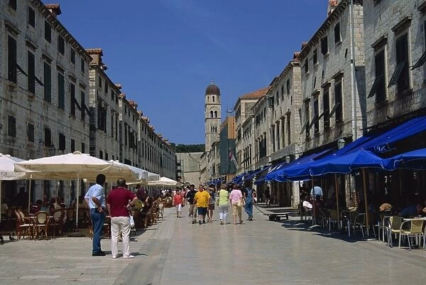 The Stradun, Dubrovnik old city, Dalmatia, Croatia, Europe