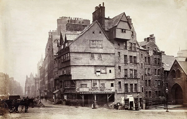 View of West Bow, Edinburgh. Date: c1850