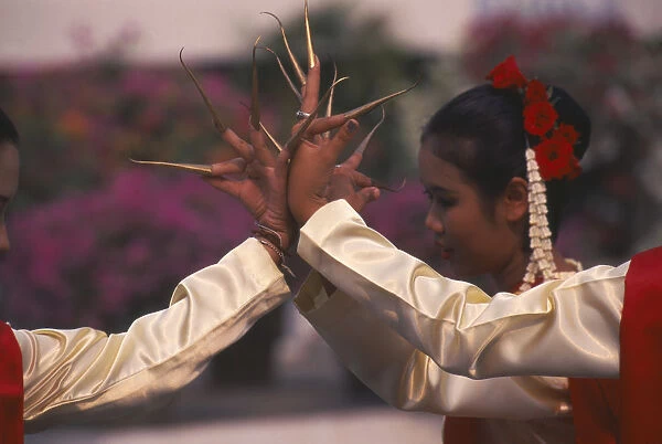 20063662. THAILAND Chiang Mai Traditional Thai fingernail dancers performing
