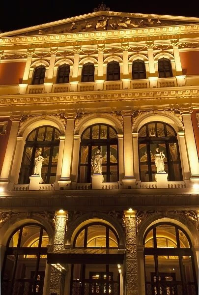 Austria, Vienna. Vienna Music Hall (Musikverein), one of the most famous concert halls in the world