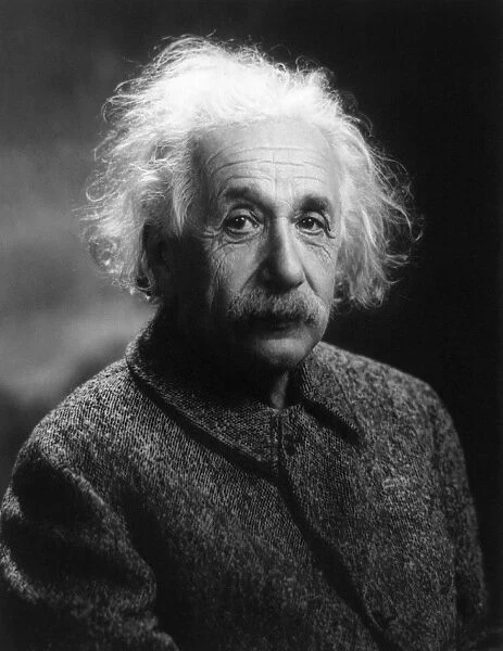 ALBERT EINSTEIN (1879-1955). American (German-born) theoretical physicist. Photograph