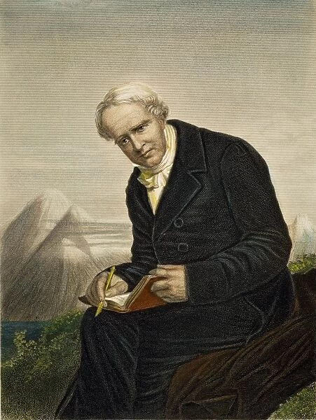 ALEXANDER von HUMBOLDT (1769-1859). German naturalist, traveler, and statesman. Engraving, 19th century