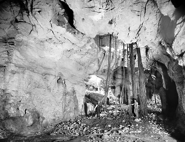 EL ABRA, MEXICO: CAVE. The interior of a cave in El Abra, Mexico