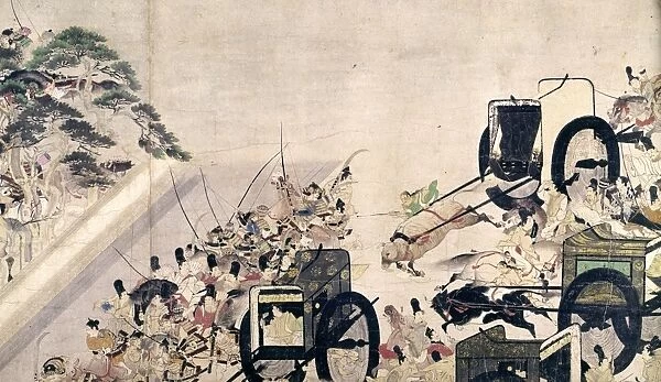 JAPAN: HEIJI REBELLION. Nobles loyal to Emperor Go-Shirakawa are locked out of