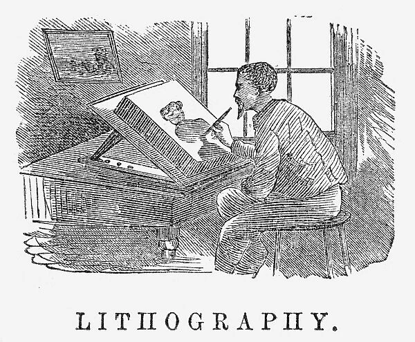 LITHOGRAPHY, 19th CENTURY. Wood engraving, 19th century