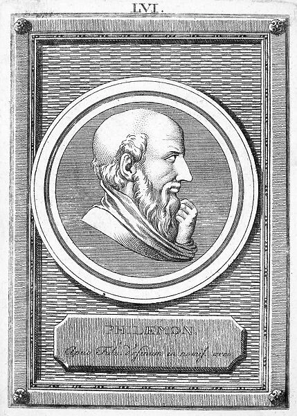 PHILEMON (c368-c264 B. C. ). Greek playwright. Copper engraving, English, 18th century