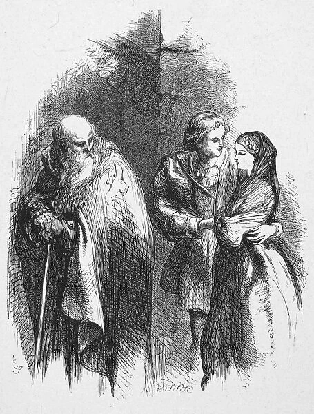 ROMEO & JULIET. Act III, Scene VI of William Shakespeares Romeo and Juliet. Wood engraving, English, c1880