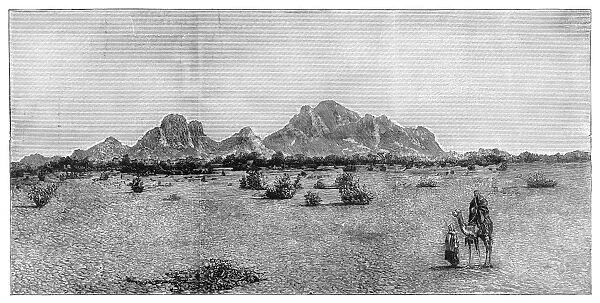 SUDAN: KASSALA, 1872. View of Kassala, Sudan. Engraving, English, 1872