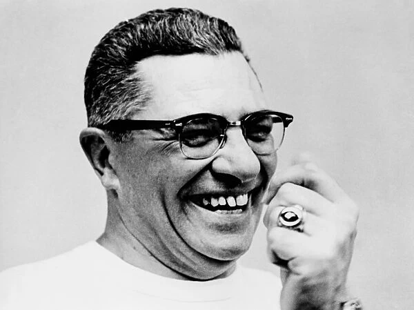 VINCE LOMBARDI (1913-1970). American football coach. Photograph, 1967