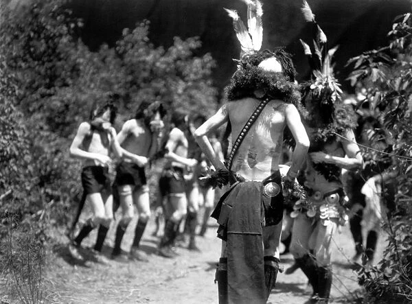 YEIBICHAI DANCE, c1906. Navajo men impersonating mythical characters during a prayer