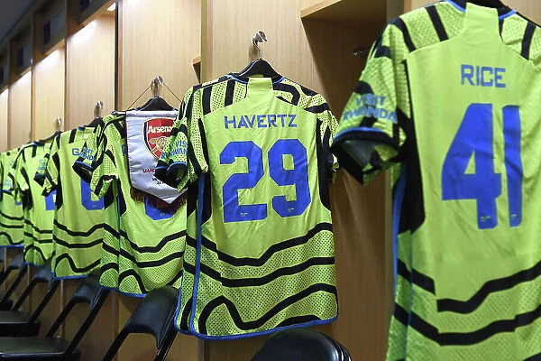 Arsenal FC: Kai Havertz's Jersey in the Lockers - Arsenal v Manchester United Pre-Season 2023-24