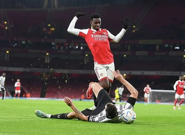 Arsenal's Eddie Nketiah Faces Off Against Juventus at Emirates Stadium (2022-23)