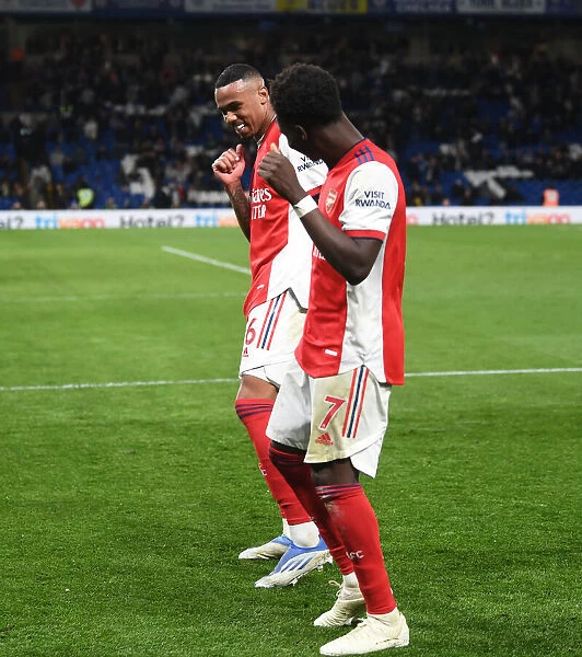 Arsenal's Four-Goal Blitz: Saka and Gabriel's Glorious Moment at Stamford Bridge (2021-22)