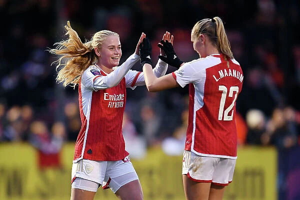Arsenal's Frida Maanum Scores Third Goal in Win Against Brighton & Hove Albion (Barclays Women's Super League 2023-24)