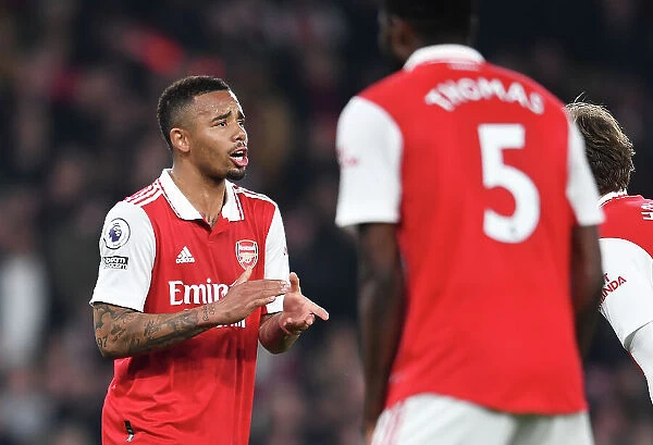 Arsenal's Gabriel Jesus Reacts During Arsenal v Southampton Premier League Clash (2022-23)