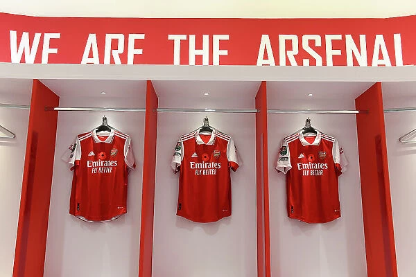 Arsenal's Poppy-Adorned Jerseys: Arsenal vs Brighton & Hove Albion, Carabao Cup 2022-23