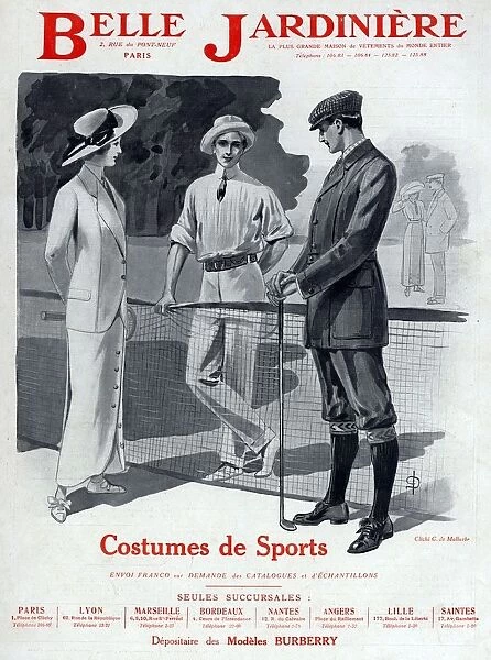 Belle Jardiniere 1912 1910s France department mens womens mens