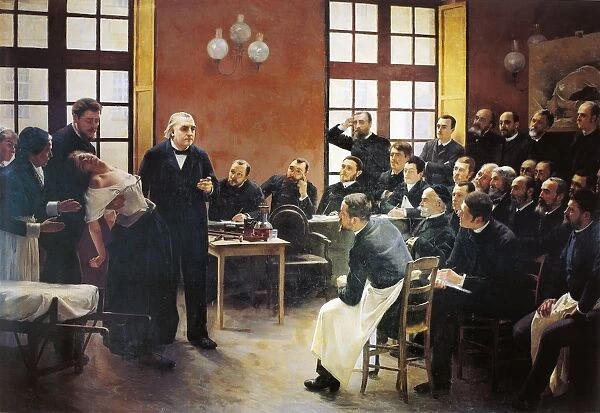 Charcot lectures at La Salpetriere by Pierre-Andre Brouillet (1857-1914)