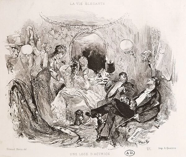 France, A dressing room at the Opera of Paris, 1873