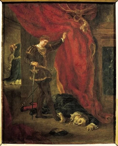 France, Rheims Hamlet before the body of Polonius