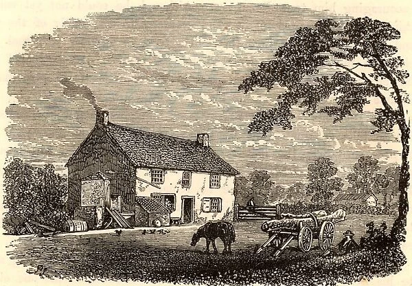 The house at Wylham near Newcastle, Northumberland, in which George Stephenson (1781-1848)