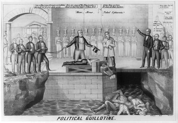 Illustration called Political Guillotine 1850