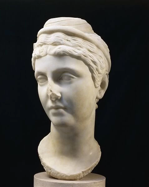 Marble bust of Faustina Maior, wife of Emperor Antoninus Pius