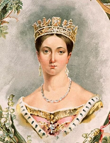 Portrait of Queen Victoria for her Golden Jubilee in 1887 A. D