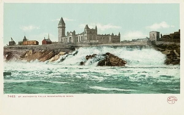 St. Anthonys Falls. Minneapolis. Minn. Postcard. ca. 1904, St. Anthonys Falls. Minneapolis. Minn. Postcard