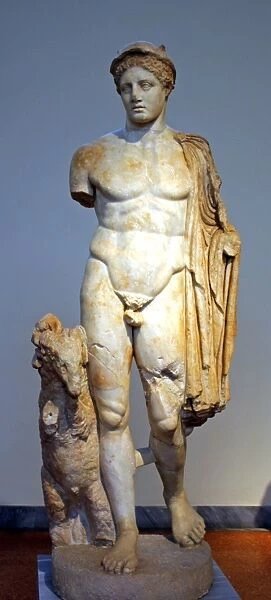 Statue of Hermes, Pentelic marble, from Troezen