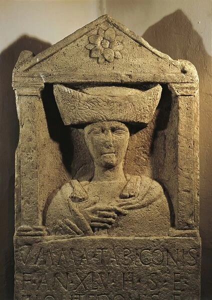 Stele of Celtic lady named Umma, from Tomb of Au (Vorarlberg), Detail, copy