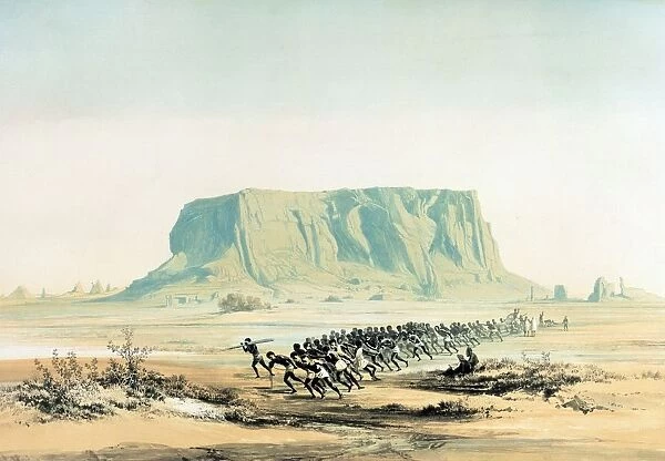 View of Mount Barkal, 1842-1845. Lithograph after Karl Richard Lepsius (1810-1884)