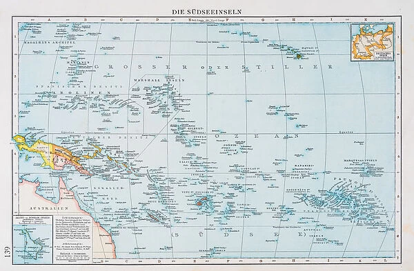 Map of the south sea islands 1896
