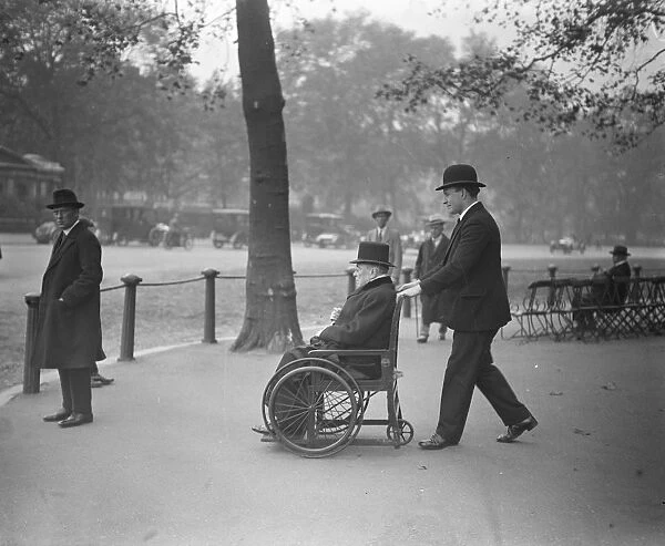 Lord Merseys wheel chair visits to the park. Lord Mersey ( 83 ), whose last