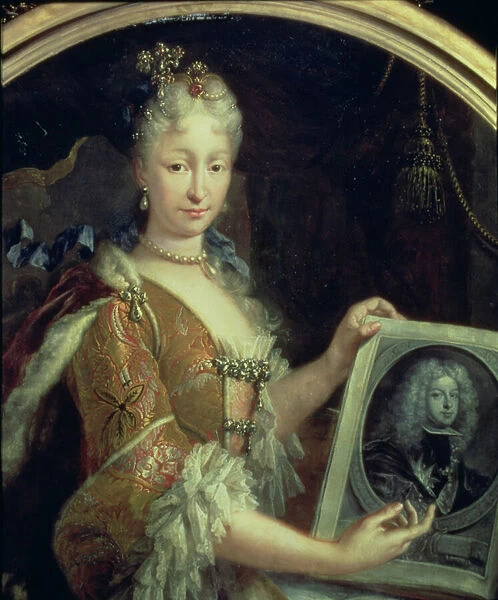 131 0794125  /  2 Portrait of Elizabeth Farnese (1692-1766) second wife of Philip V of Spain (oil on canvas)