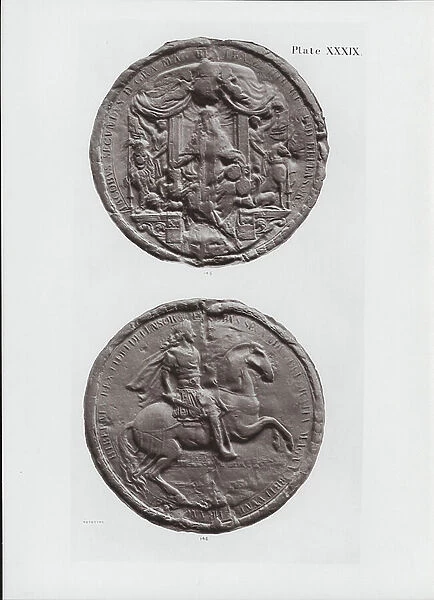 145. James II's Seal; 146. Counterseal (b / w photo)