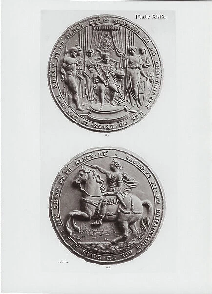 165. George III's Fourth Seal; 166. Counterseal (b / w photo)